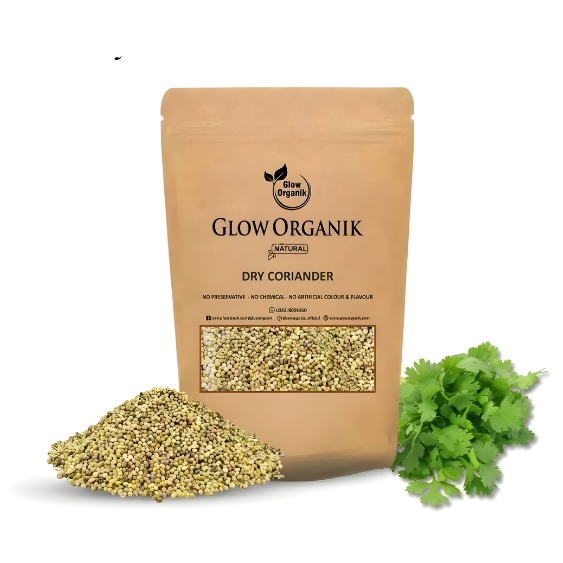 vv Premium Dry Coriander (100g) – 100% Natural Whole Coriander Seeds, Aromatic & Fresh Sabut Dhania - Image 1